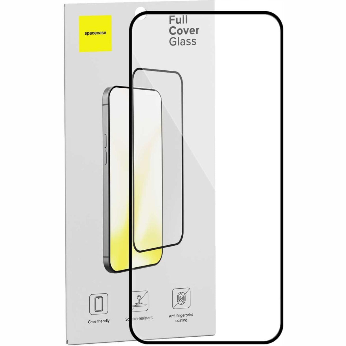 Tempered Glass Samsung Galaxy S26 Plus Spacecase Full Cover Glass Full Face Αντιχαρακτικό Γυαλί Προστασίας Οθόνης - Black (59