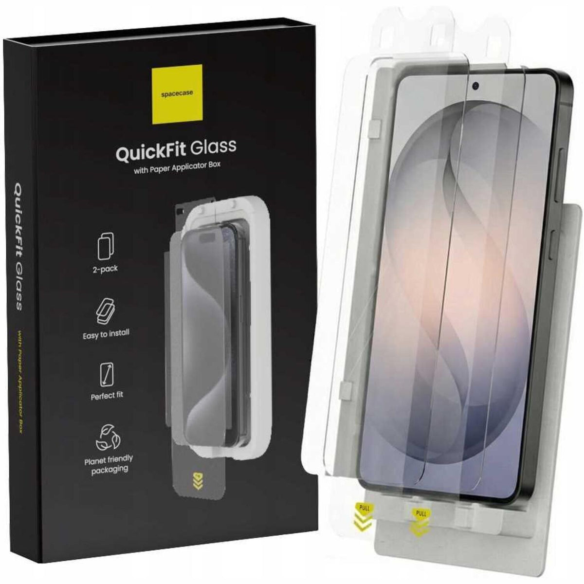 Tempered Glass Samsung Galaxy S26 Plus Spacecase QuickFit Glass Αντιχαρακτικό Γυαλί Προστασίας Οθόνης με Απλικατέρ QuickFit 2