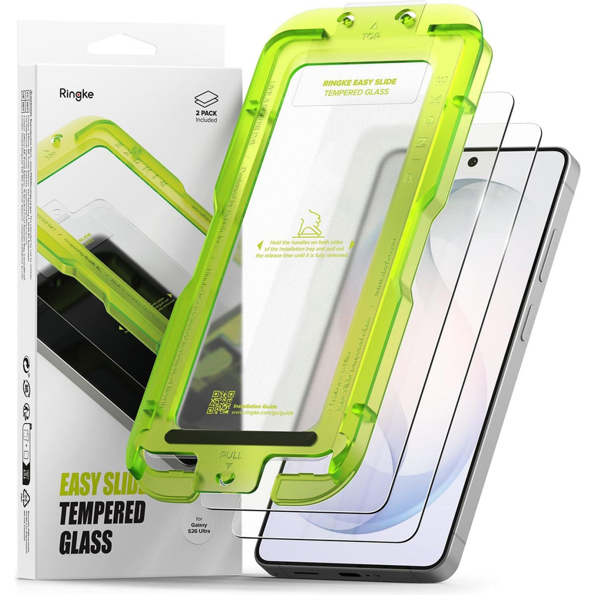 Tempered Glass Samsung Galaxy S26 Ultra Ringke Easy Slide Αντιχαρακτικό Γυαλί Προστασίας Οθόνης 2 Τεμάχια - Clear (8800328814