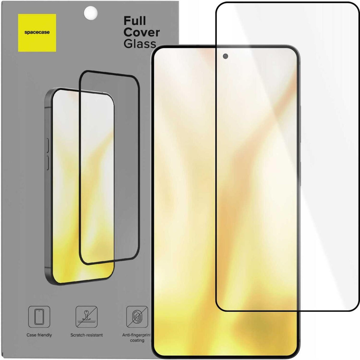 Tempered Glass Samsung Galaxy S26 Ultra Spacecase Full Cover Glass Full Face Αντιχαρακτικό Γυαλί Προστασίας Οθόνης - Black (5
