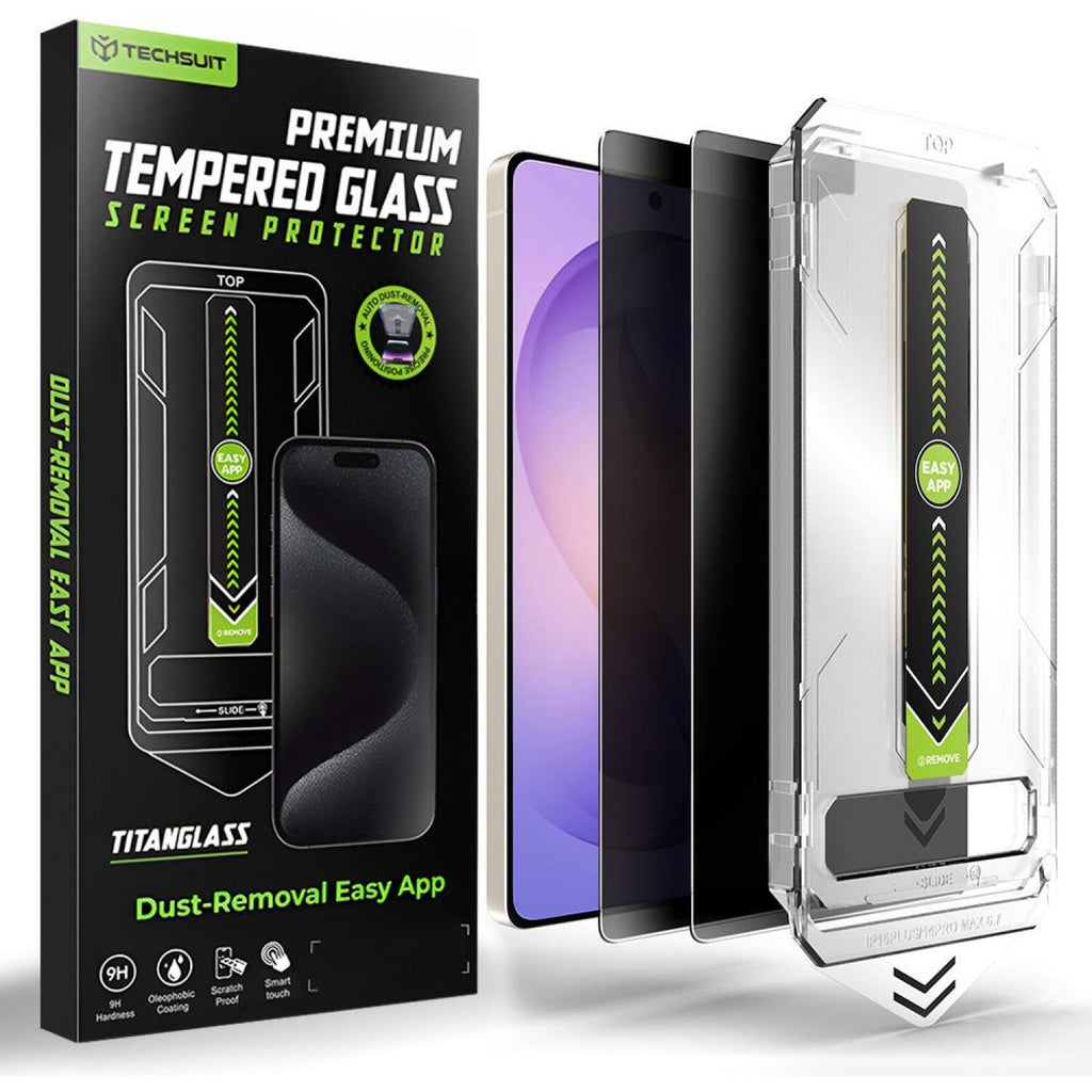 Tempered Glass Samsung Galaxy S26 Ultra Techsuit Privacy TitanGlass CrystalHD Αντιχαρακτικό Γυαλί Προστασίας Απορρήτου Οθόνης