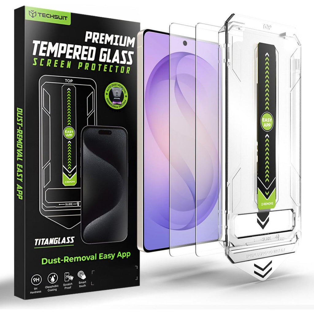 Tempered Glass Samsung Galaxy S26 Ultra Techsuit TitanGlass CrystalHD Αντιχαρακτικό Γυαλί Προστασίας Οθόνης 2 Τεμάχια - Clear