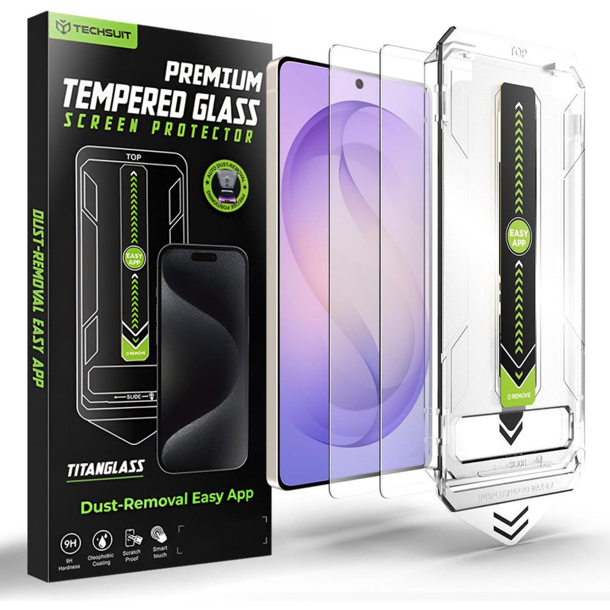 Tempered Glass Samsung Galaxy S26 Ultra Techsuit TitanGlass CrystalHD Αντιχαρακτικό Γυαλί Προστασίας Οθόνης 2 Τεμάχια - Clear