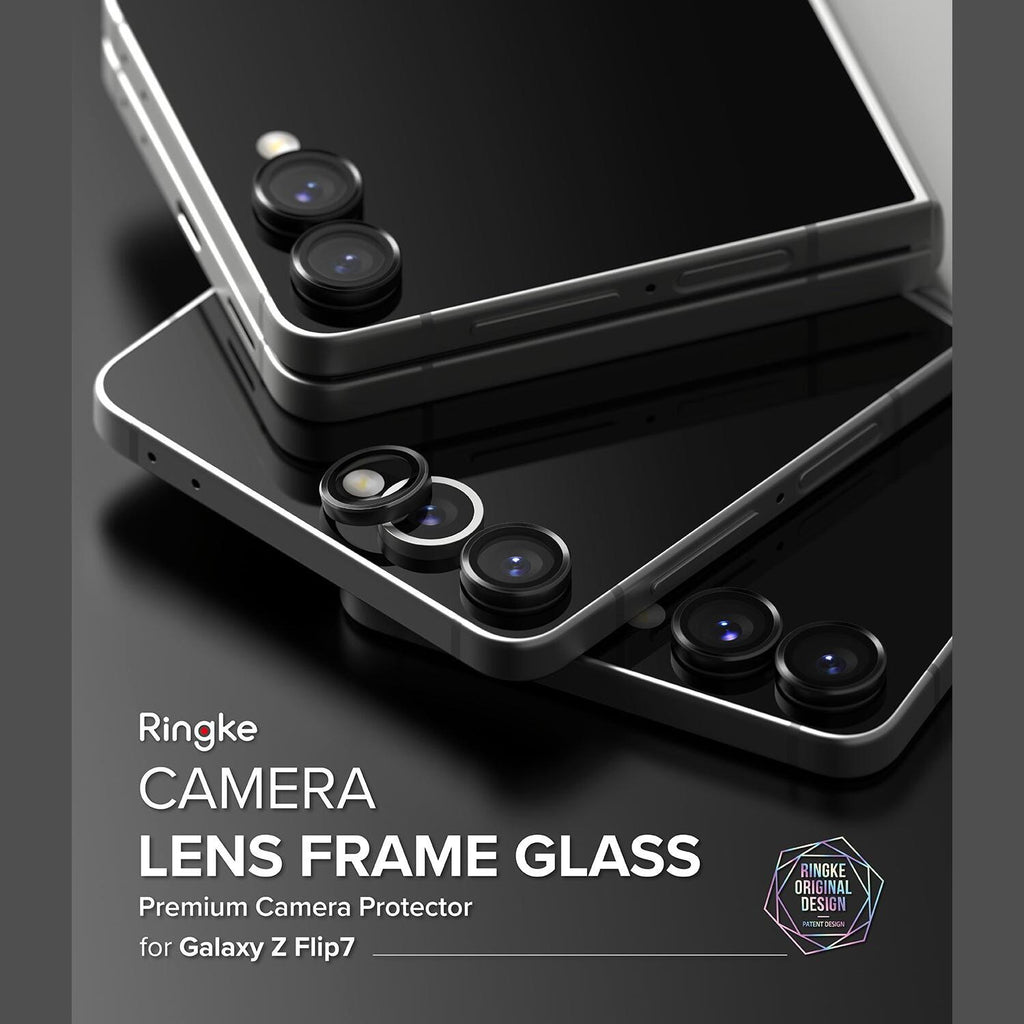 Tempered Glass Samsung Galaxy Z Flip7 Ringke Camera Lens Frame Glass Αντιχαρακτικό Γυαλί Προστασίας για Φακό Κάμερας 2 Τεμάχι