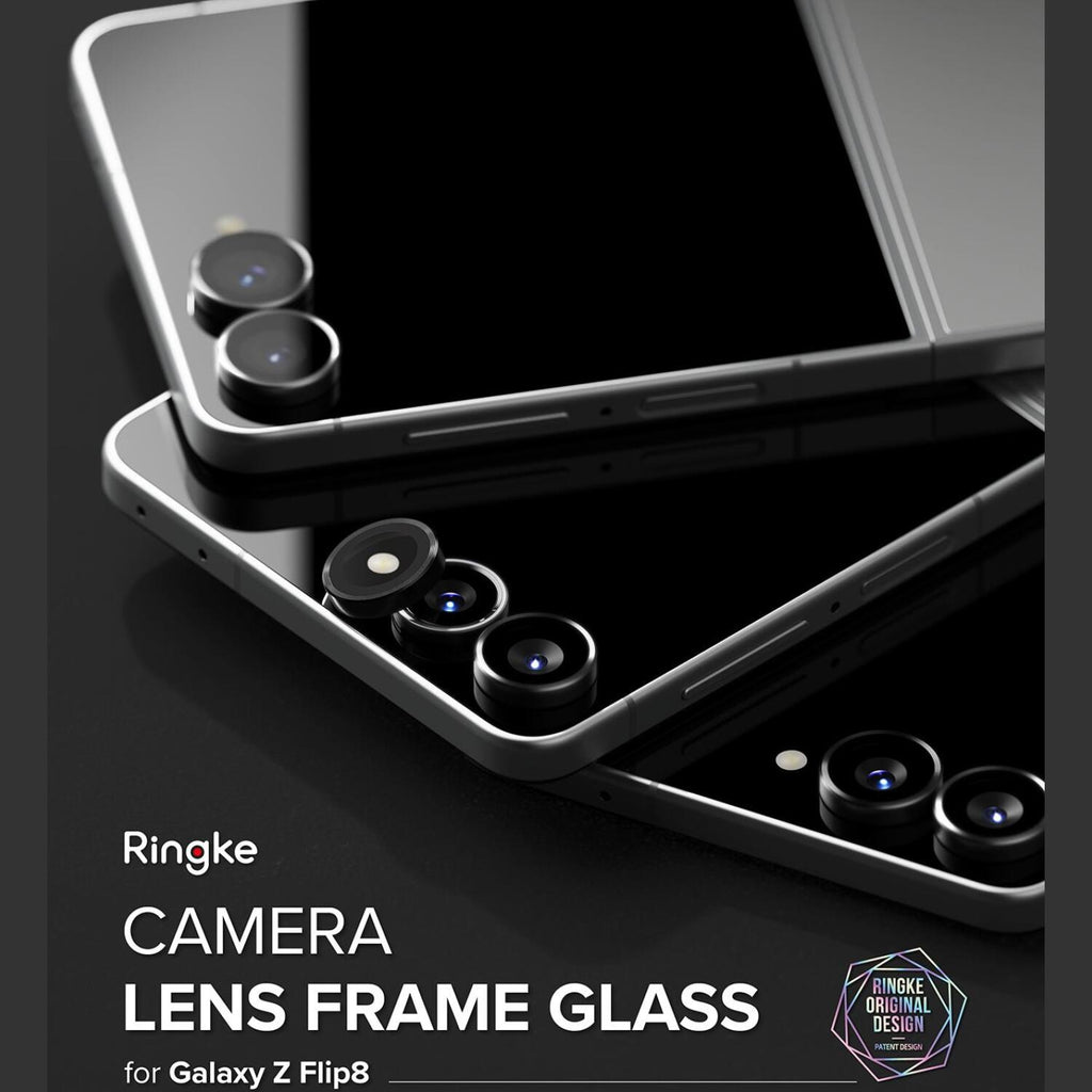 Tempered Glass Samsung Galaxy Z Flip8 Ringke Camera Lens Frame Glass Αντιχαρακτικό Γυαλί Προστασίας για Φακό Κάμερας 2 Τεμάχι