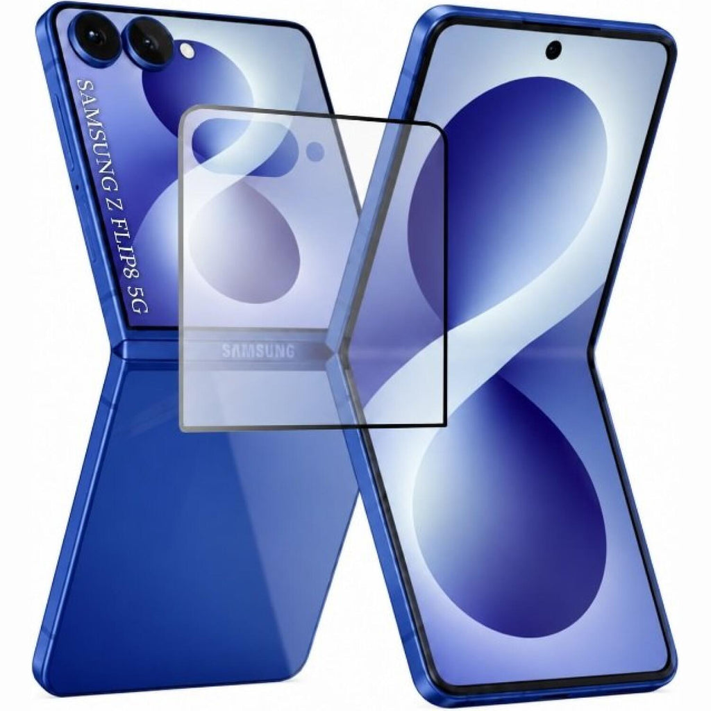 Tempered Glass Samsung Galaxy Z Flip8 Techsuit 111D Full Glue Full Face Αντιχαρακτικό Γυαλί Προστασίας Εξωτερικής Οθόνης - Bl