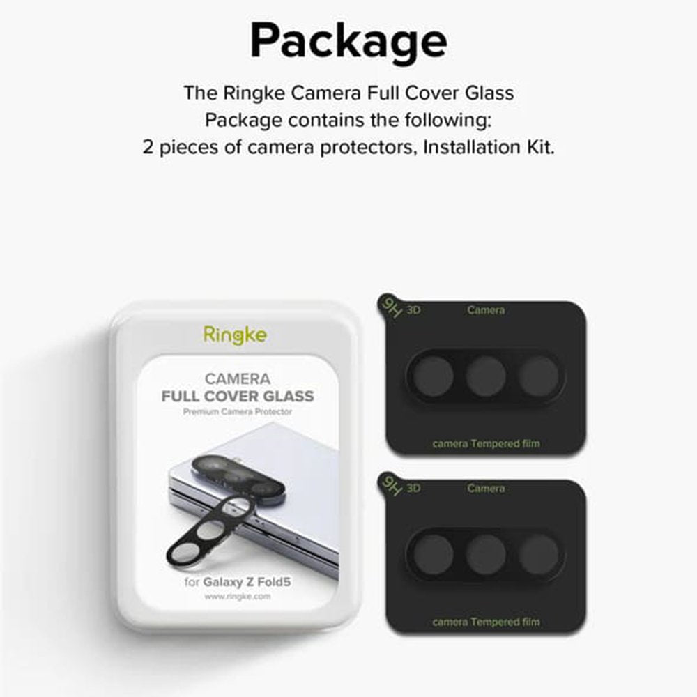 Tempered Glass Samsung Galaxy Z Fold5 Ringke Camera Protector Full Cover Glass Αντιχαρακτικό Γυαλί Προστασίας για Φακό Κάμερα