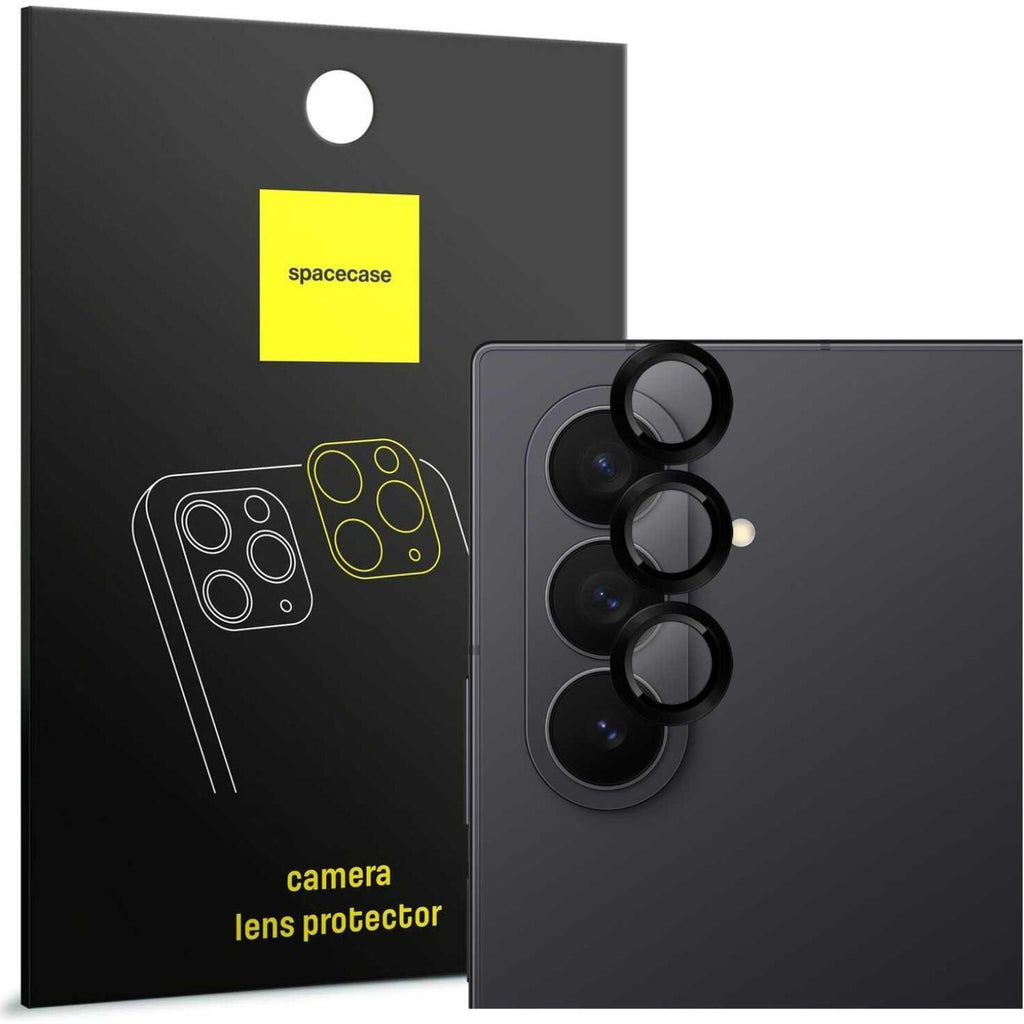 Tempered Glass Samsung Galaxy Z Fold7 Spacecase Camera Ring Αντιχαρακτικό Γυαλί Προστασίας για Φακό Κάμερας με Πλαίσιο Αλουμι
