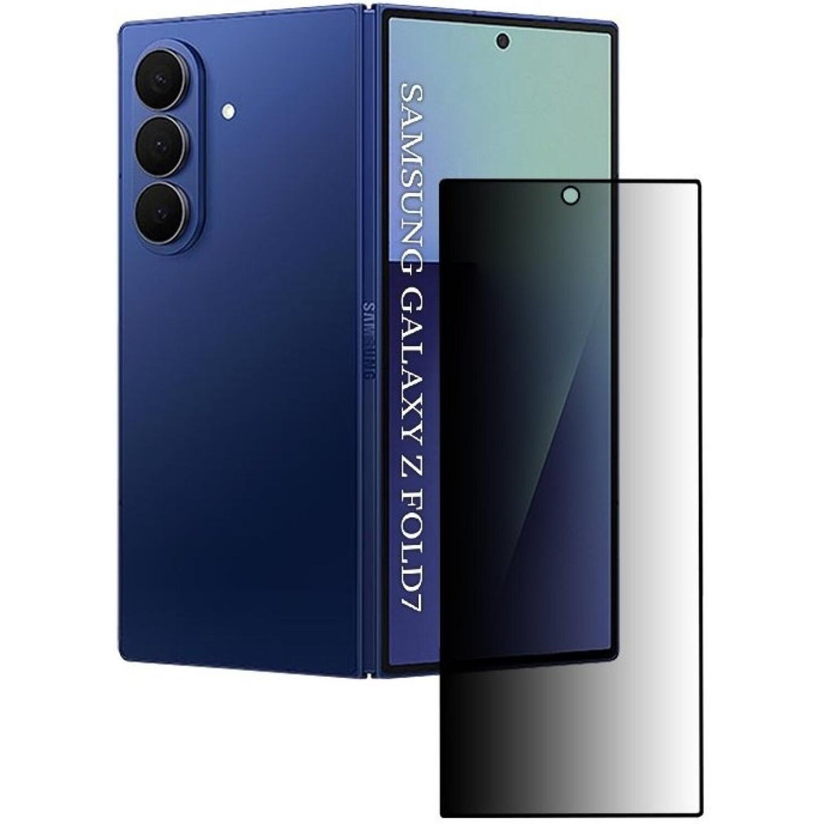 Tempered Glass Samsung Galaxy Z Fold7 Techsuit 111D Privacy Full Glue Full Face Αντιχαρακτικό Γυαλί Προστασίας Απορρήτου Εξωτ