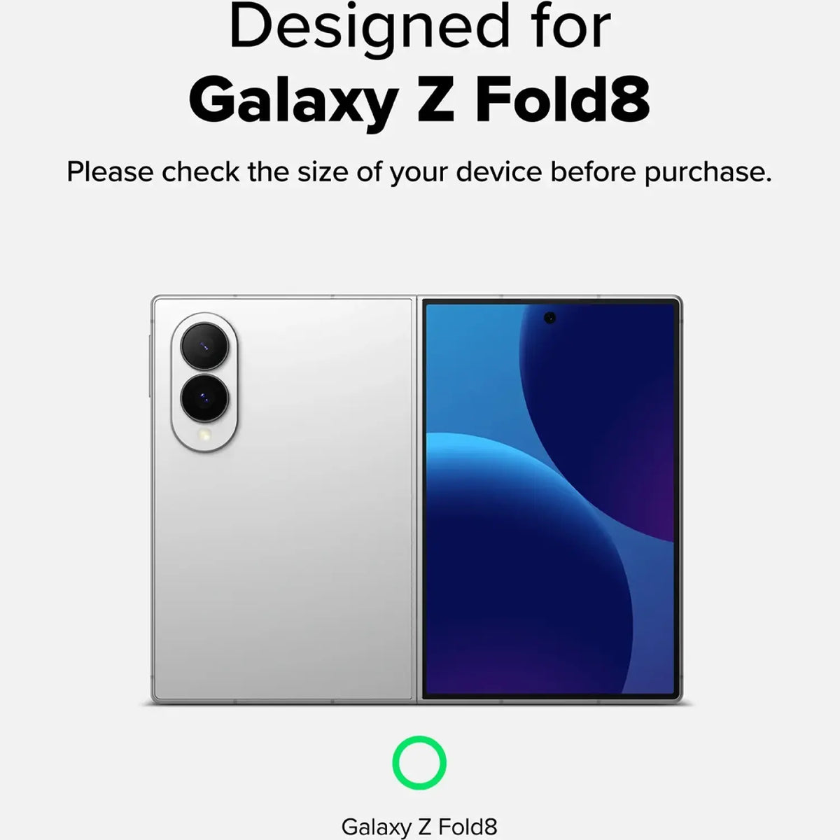 Tempered Glass Samsung Galaxy Z Fold8 Ringke Cover Display Easy Slide Αντιχαρακτικό Γυαλί Προστασίας Εξωτερικής Οθόνης 2 Τεμά