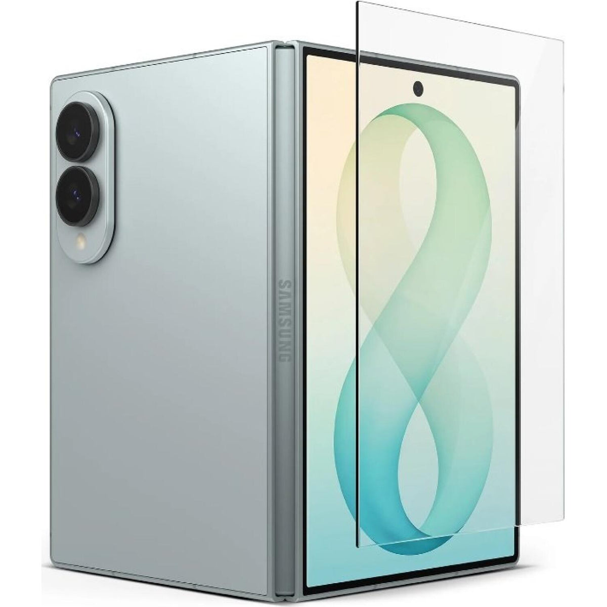 Tempered Glass Samsung Galaxy Z Fold8 Ringke Cover Display Easy Slide Αντιχαρακτικό Γυαλί Προστασίας Εξωτερικής Οθόνης 2 Τεμά