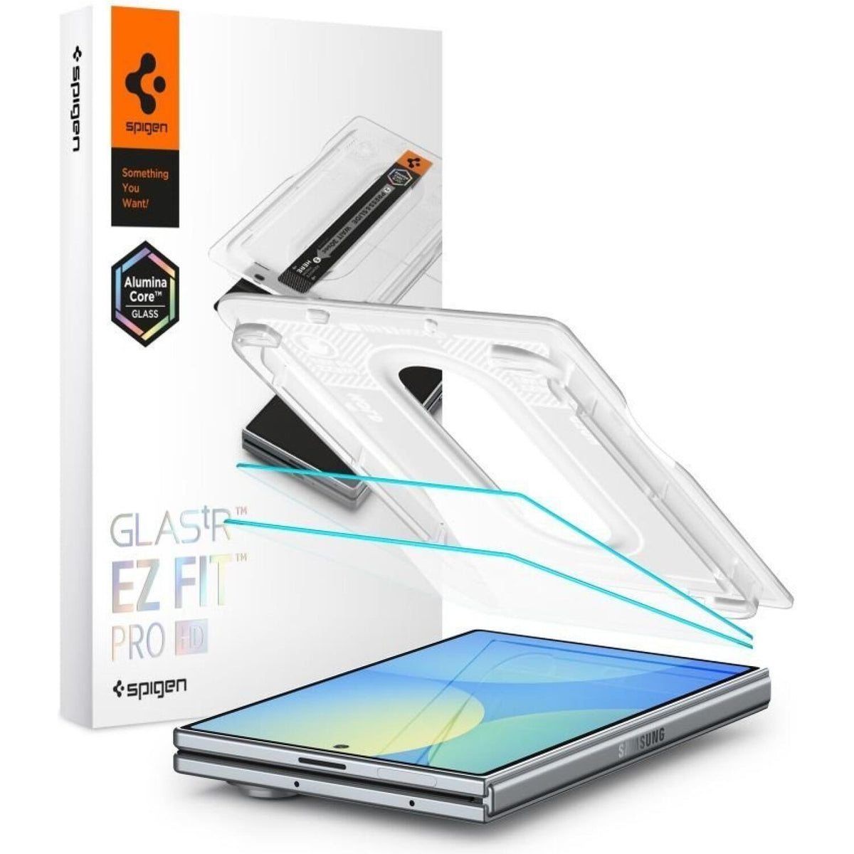 Tempered Glass Samsung Galaxy Z Fold8 Spigen GLAS.tR EZ Fit Pro HD AluminaCore 10H+ Ανθεκτικό Αντιχαρακτικό Γυαλί Προστασίας 