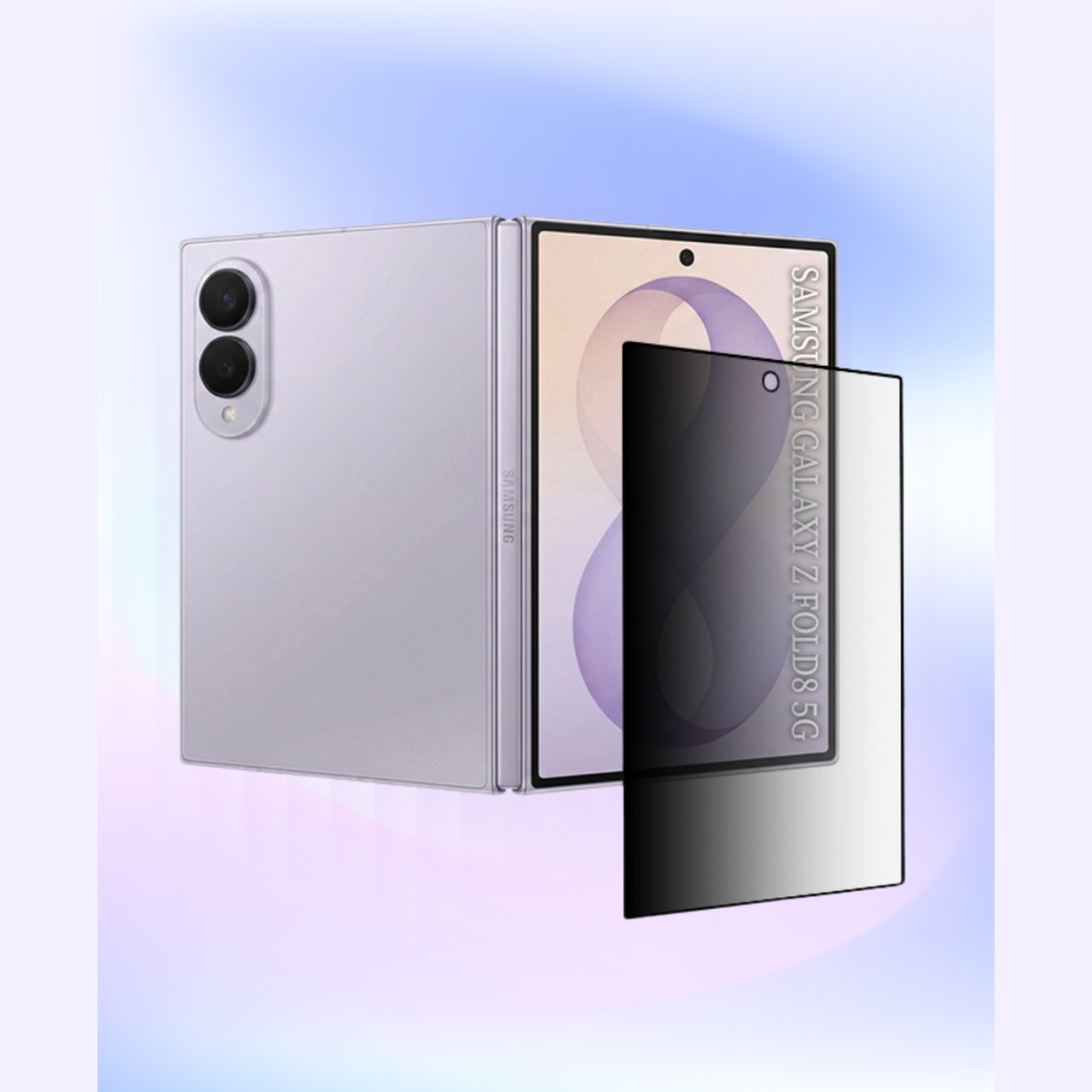 Tempered Glass Samsung Galaxy Z Fold8 Techsuit 111D Privacy Full Glue Full Face Αντιχαρακτικό Γυαλί Προστασίας Απορρήτου Εξωτ