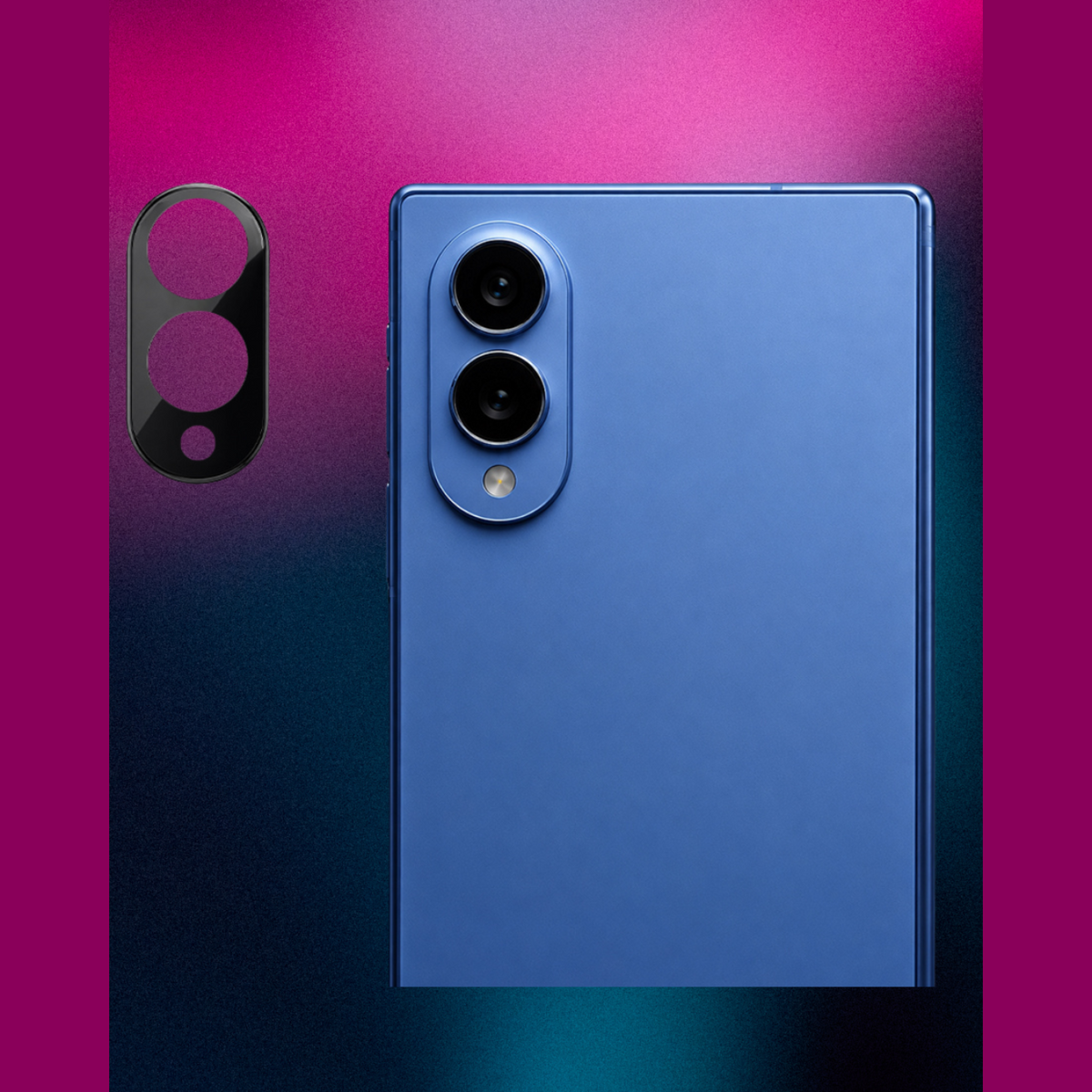 Tempered Glass Samsung Galaxy Z Fold8 Techsuit Full Camera Αντιχαρακτικό Γυαλί Προστασίας για Φακό Κάμερας - Black (594941937