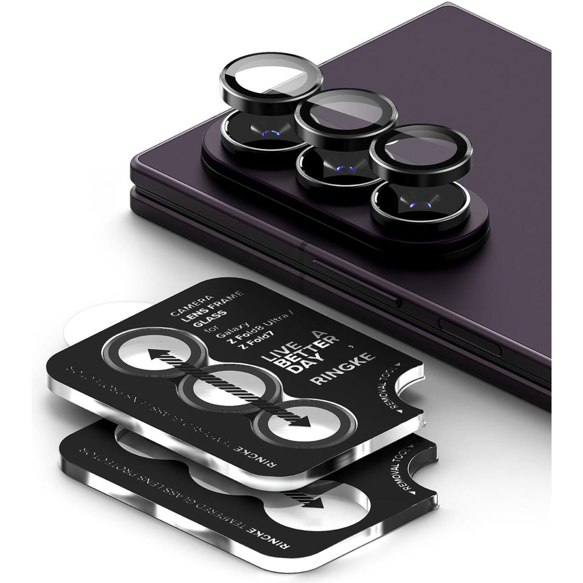 Tempered Glass Samsung Galaxy Z Fold8 Ultra / Z Fold7 Ringke Camera Lens Frame Glass Αντιχαρακτικό Γυαλί Προστασίας για Φακό 