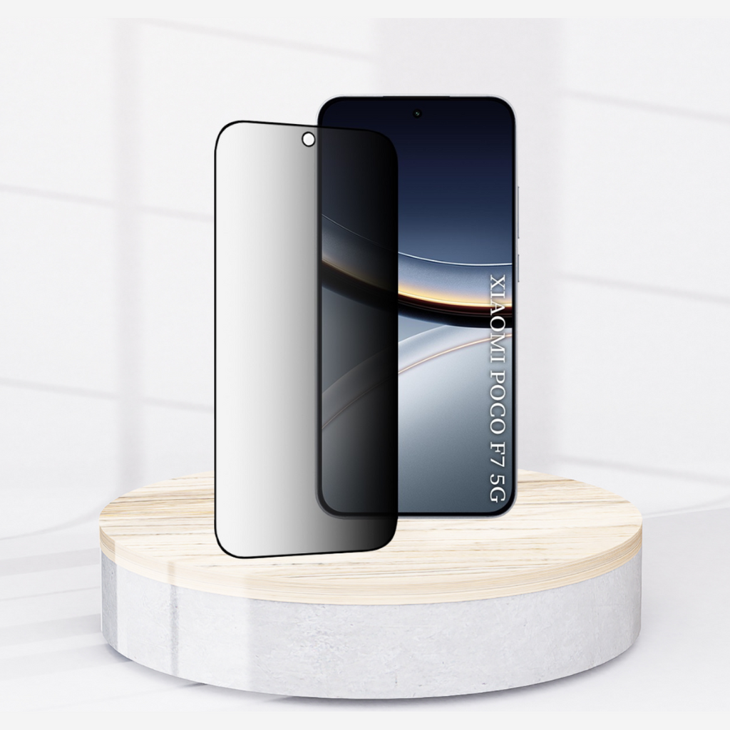 Tempered Glass Xiaomi Poco F7 Techsuit 111D Privacy Full Glue Full Face Αντιχαρακτικό Γυαλί Προστασίας Απορρήτου Οθόνης - Bla