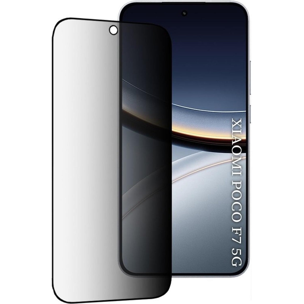 Tempered Glass Xiaomi Poco F7 Techsuit 111D Privacy Full Glue Full Face Αντιχαρακτικό Γυαλί Προστασίας Απορρήτου Οθόνης - Bla