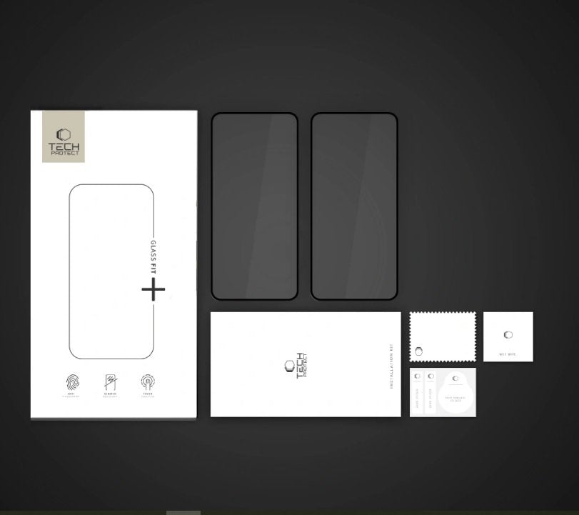 Tempered Glass Xiaomi Poco X7 Pro Tech-Protect Glass Fit+ Full Face Αντιχαρακτικό Γυαλί Προστασίας Οθόνης 2 Τεμάχια - Black (