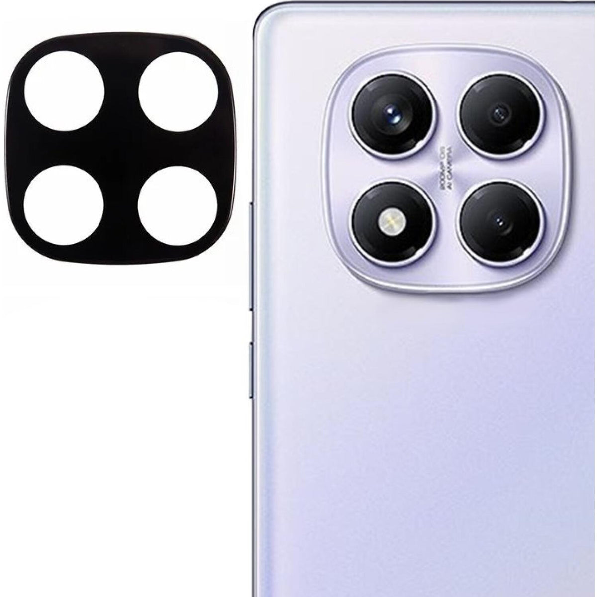 Tempered Glass Xiaomi Redmi Note 14 Pro 4G Techsuit Full Camera Αντιχαρακτικό Γυαλί Προστασίας για Φακό Κάμερας - Black (5949