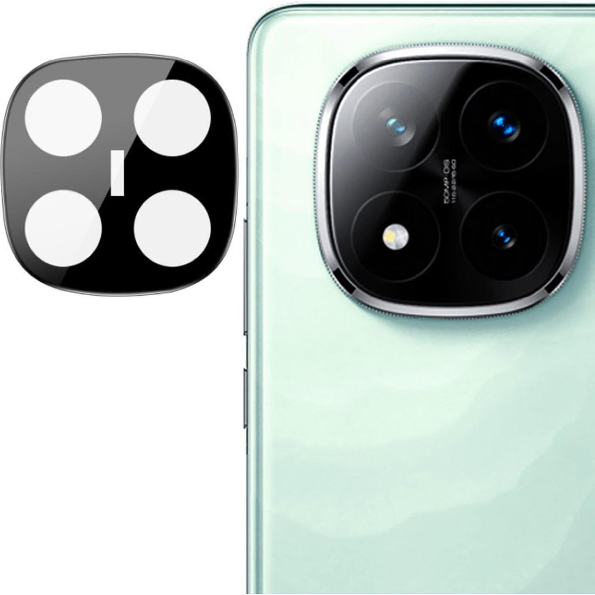 Tempered Glass Xiaomi Redmi Note 14 Pro Plus 5G Techsuit Full Camera Αντιχαρακτικό Γυαλί Προστασίας για Φακό Κάμερας - Black 