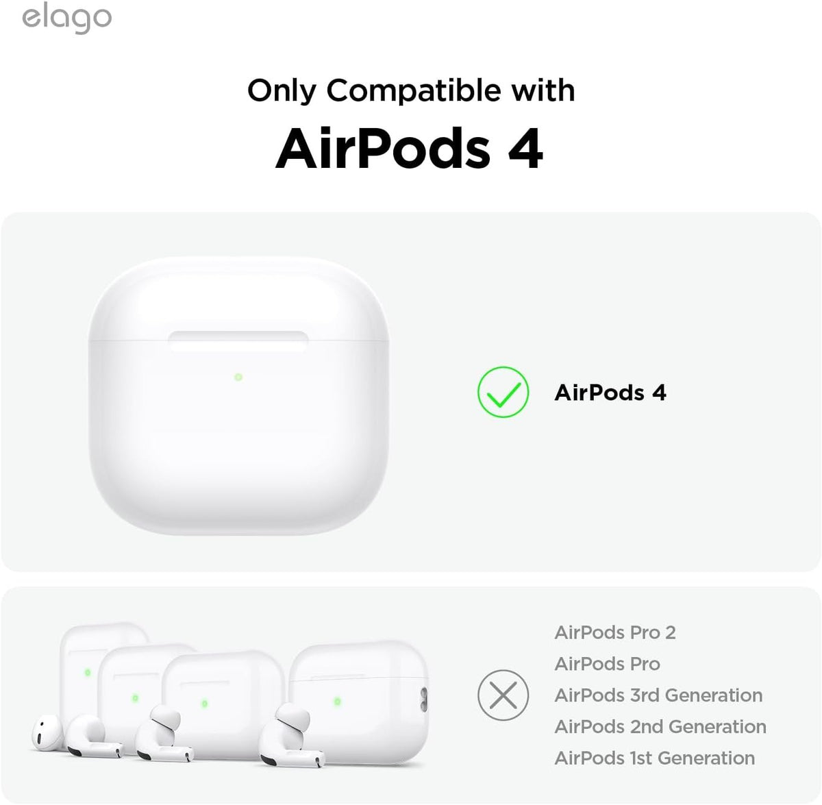 Θήκη AirPods 5 / 4 Elago AW5 Hang Case Ρετρό Σιλικόνης - Black (EAP4AW5-HANG-BK)