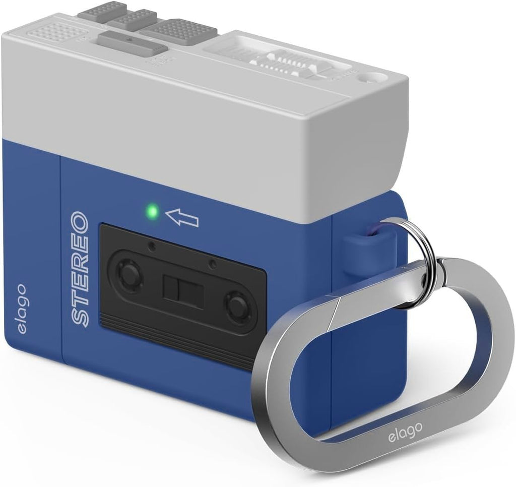 Θήκη AirPods 5 / 4 Elago Cassette Player Hang Case Σιλικόνης - Blue (EAP4-CST-HANG-BL)
