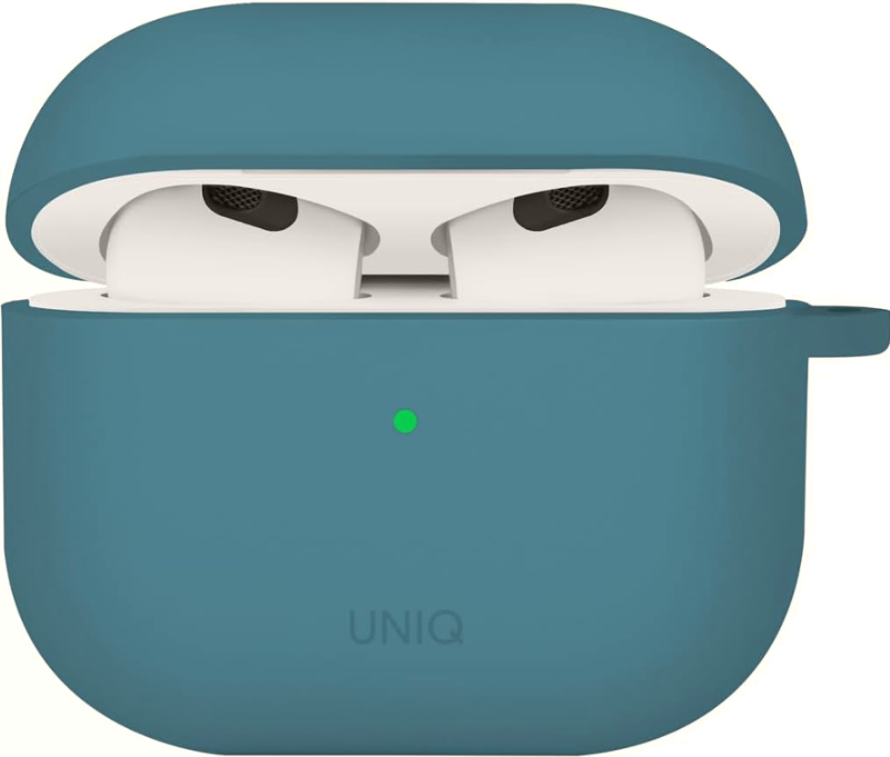 Θήκη AirPods 4th Gen Uniq Nexo Σκληρή με Ear Hooks / Άγκιστρα Αυτιών - Pacific Blue (UNIQ-AIRPODS(2024)-NEXOPBLU)
