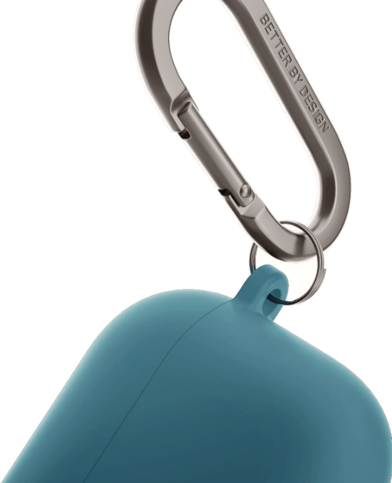 Θήκη AirPods 4th Gen Uniq Nexo Σκληρή με Ear Hooks / Άγκιστρα Αυτιών - Pacific Blue (UNIQ-AIRPODS(2024)-NEXOPBLU)