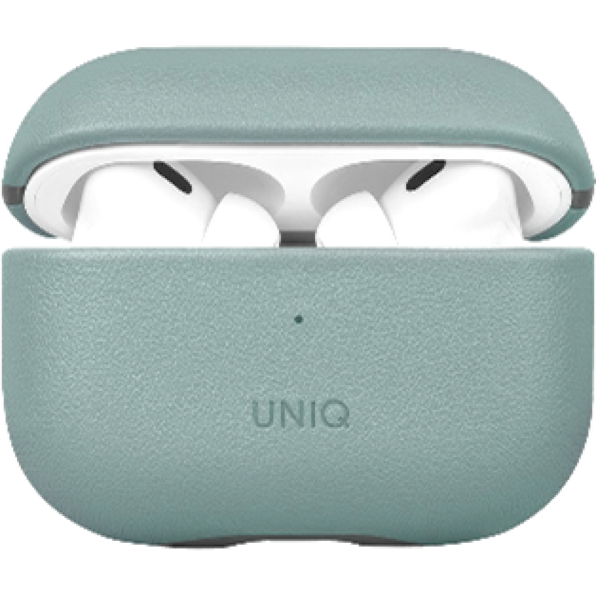 Θήκη AirPods Pro 2nd Gen Uniq Lyden Duo Series Premium Σκληρή από Vegan Δέρμα με Λουράκι Χειρός - Washed Blue / Black (UNIQ-A