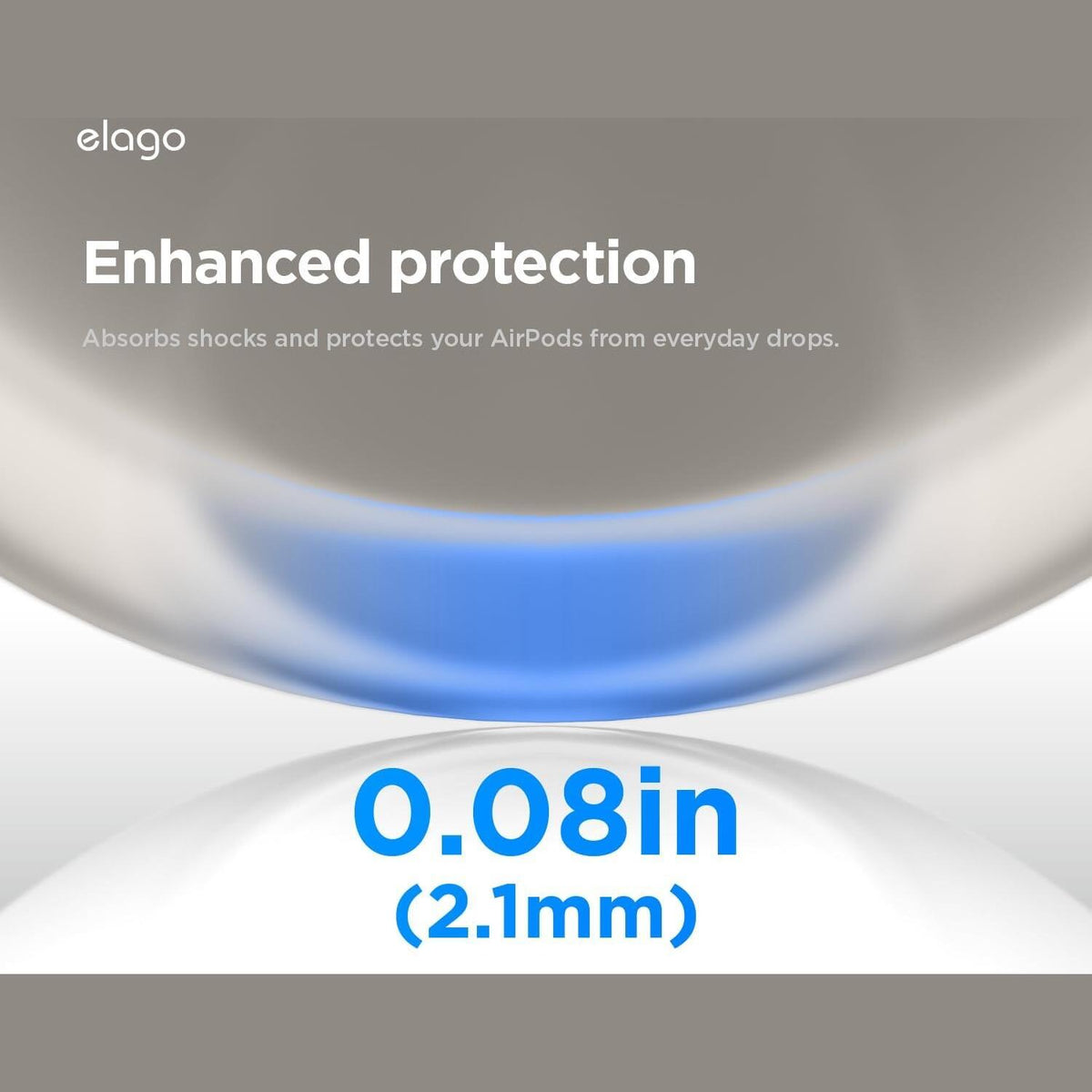 Θήκη AirPods Pro 3rd Gen Elago Armor Hang Case Σιλικόνης - Stone (EAPP3AM-HANG-ST)