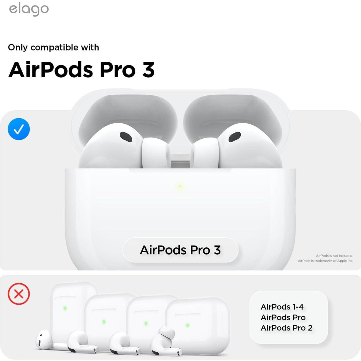 Θήκη AirPods Pro 3rd Gen Elago Cassette Tape Hang Case Σιλικόνης - Classic White (EAPP3TAPE-HANG-CWHRD)