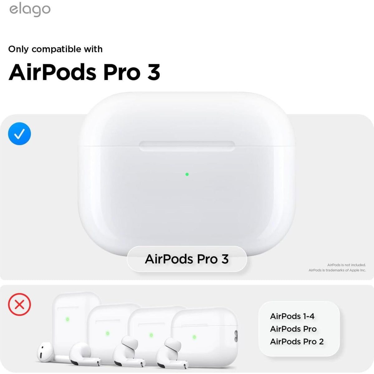 Θήκη AirPods Pro 3rd Gen Elago Clear Strap Case Διάφανη Σιλικόνης με Λουράκι Χειρός - Clear (EAPP3CL-STRAP-TR)