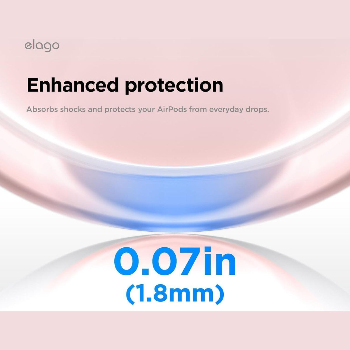 Θήκη AirPods Pro 3rd Gen Elago Clear Strap Case Διάφανη Σιλικόνης με Λουράκι Χειρός - Lovely Pink (EAPP3CL-STRAP-LPK)