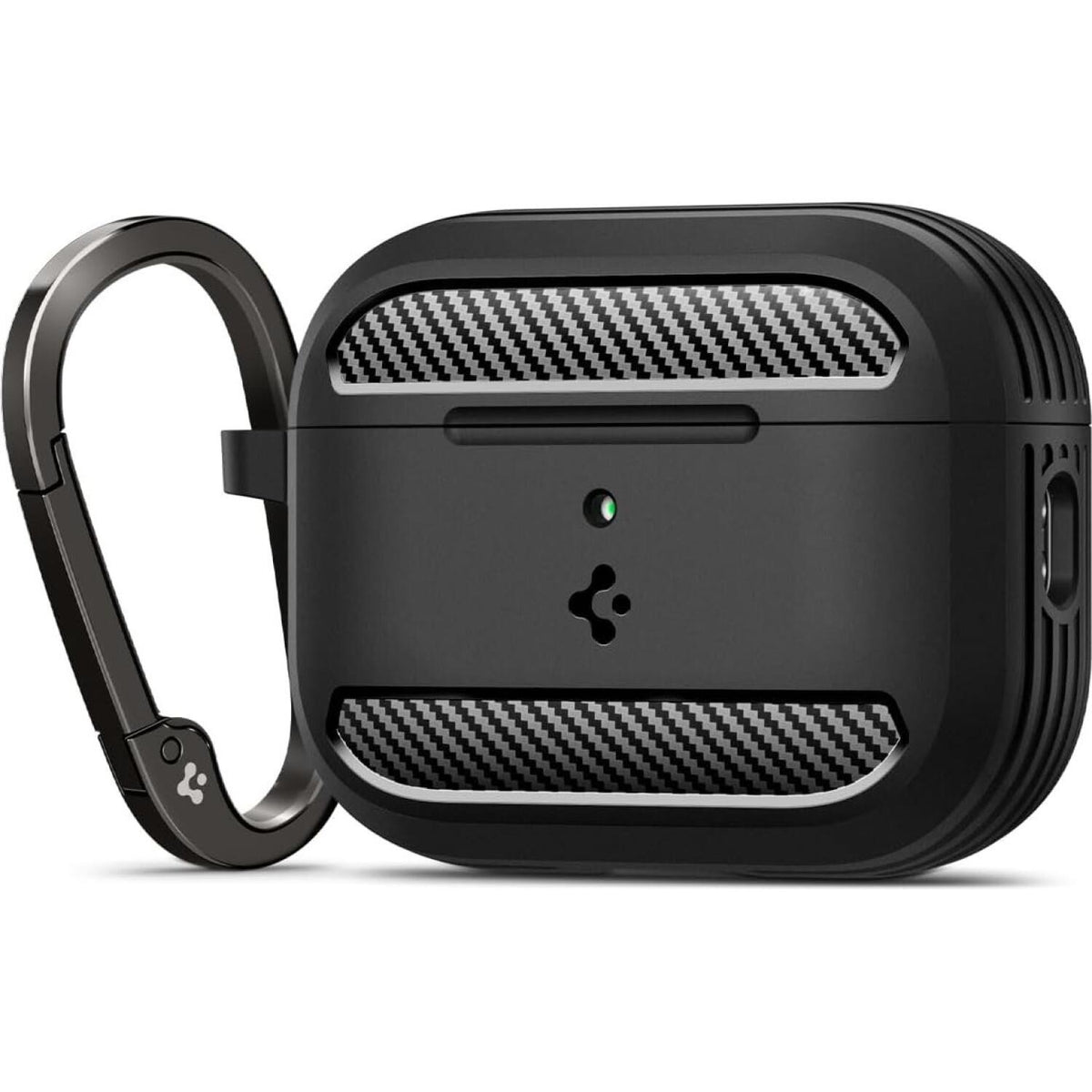 Θήκη AirPods Pro 3rd Gen Spigen Rugged Armor Ανθεκτική Σιλικόνης - Matte Black (ACS09822)