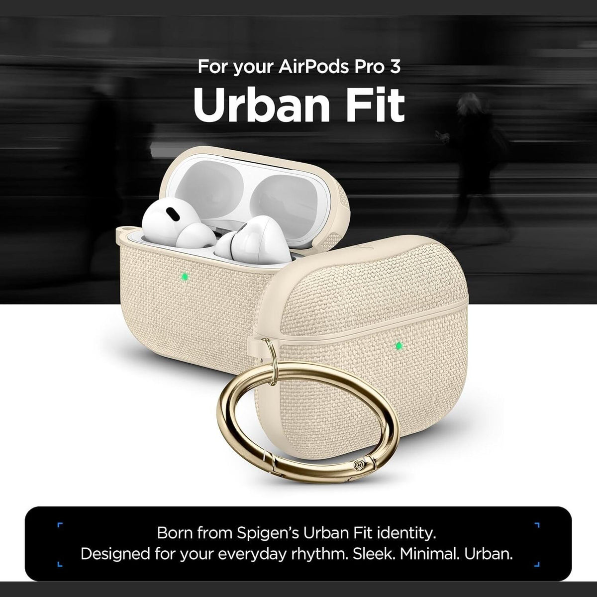 Θήκη AirPods Pro 3rd Gen Spigen Urban Fit Σκληρή - Dune Beige (ACS10020)