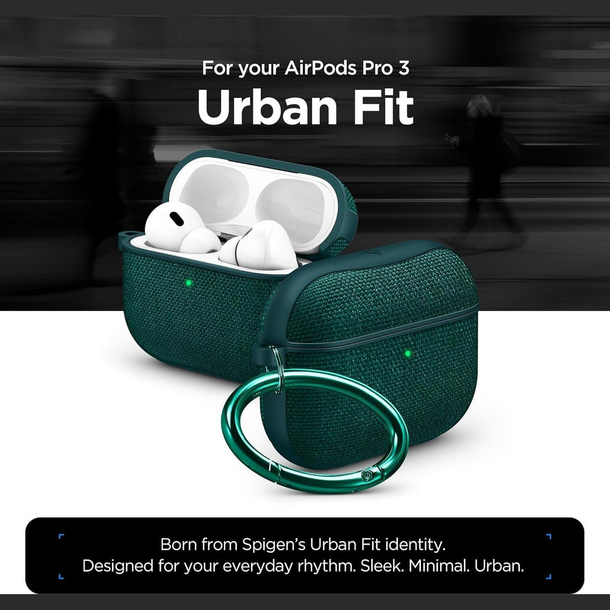 Θήκη AirPods Pro 3rd Gen Spigen Urban Fit Σκληρή - Midnight Green (ACS09831)
