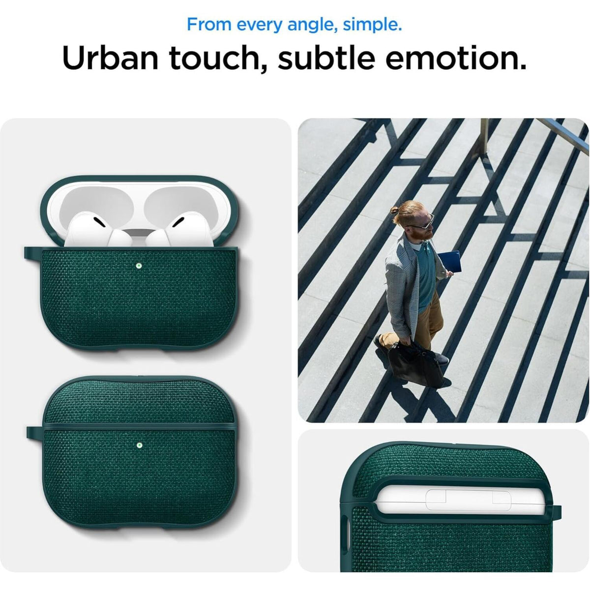Θήκη AirPods Pro 3rd Gen Spigen Urban Fit Σκληρή - Midnight Green (ACS09831)