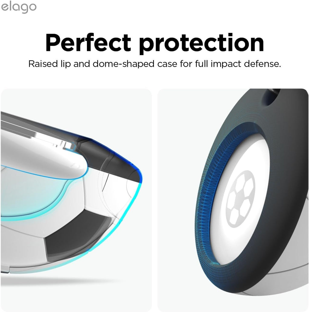 Θήκη AirTag 2 / 1 Elago Ball Series Soccer Case Premium Σιλικόνης με Μπρελόκ - Soccer (EAT2-BALL-SOCCER)