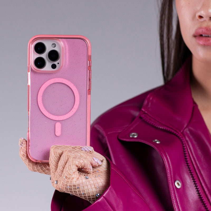 Θήκη Apple iPhone 16 Pro Max - Prodigee Super Star Σκληρή Ανθεκτική Διάφανη με MagSafe - Rose (IPH16P-6.7-SSTR-RSE)