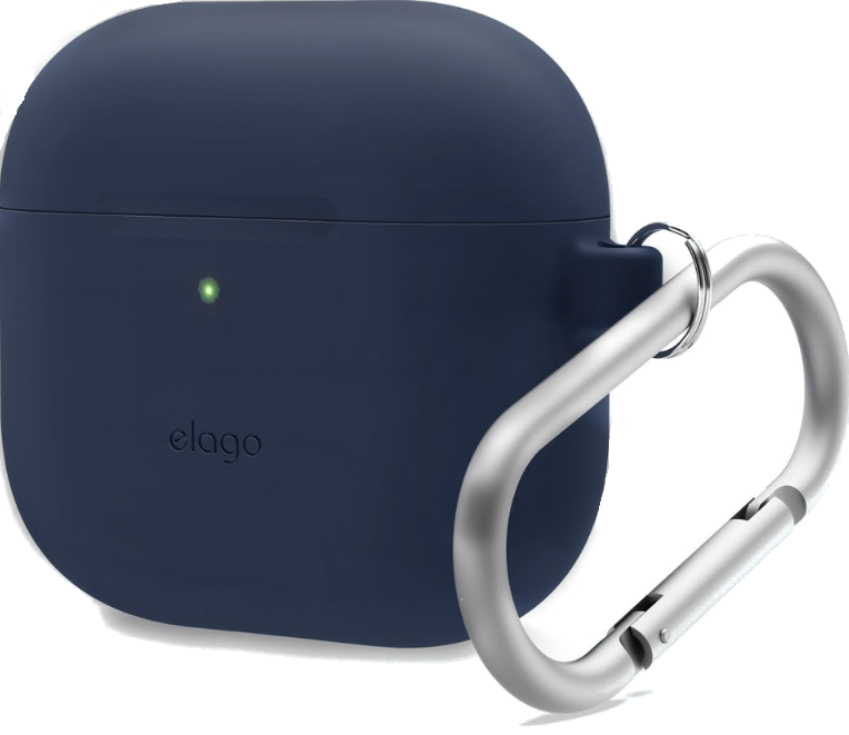 Θήκη Apple AirPods 4th Gen - Elago Silicone Hang Case Σιλικόνης - Jean Indigo (EAP4SC-HANG-JIN)