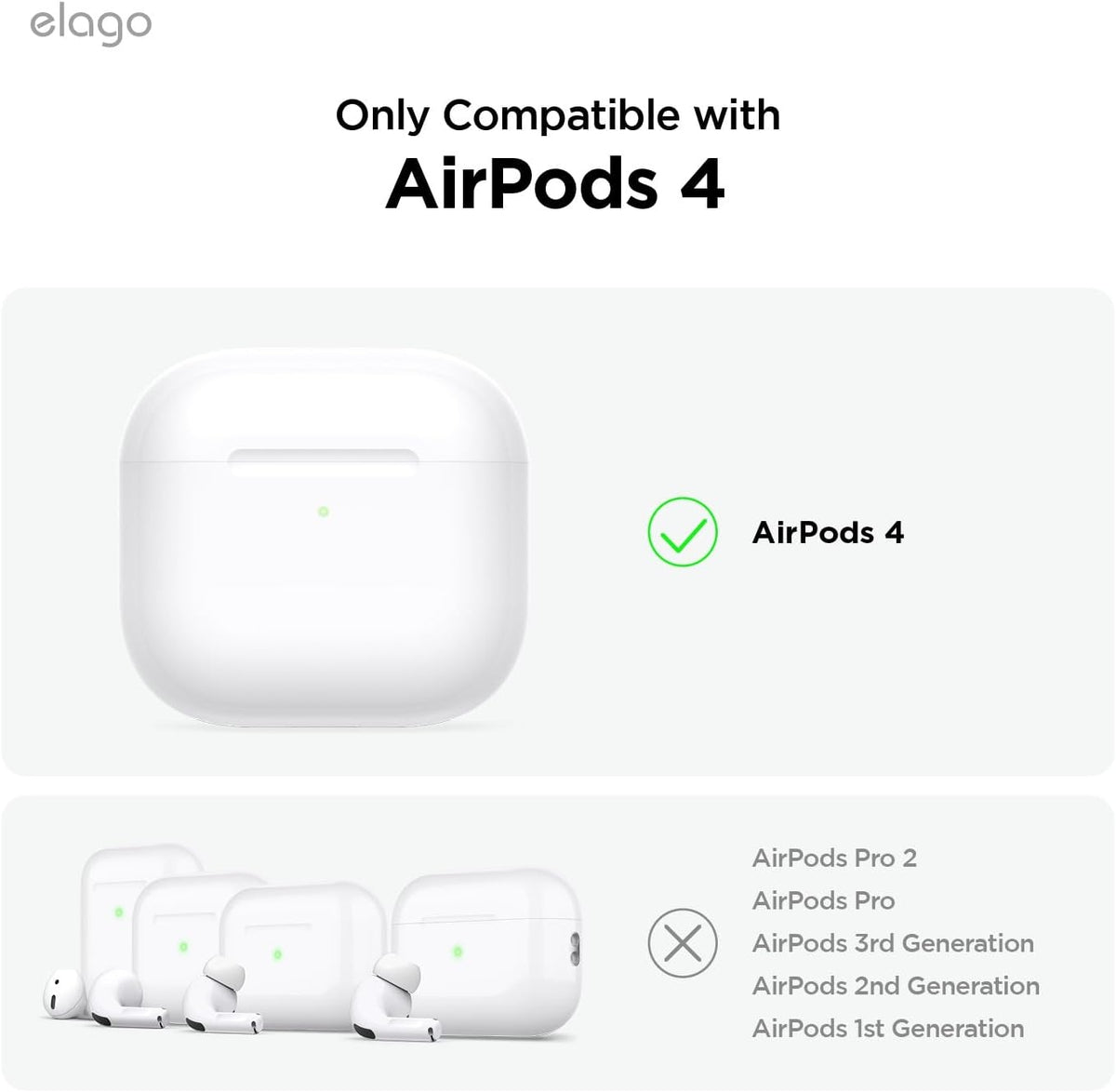 Θήκη Apple AirPods 5 / 4 - Elago Silicone Hang Case Σιλικόνης - Nightglow Blue (EAP4SC-HANG-LUBL)