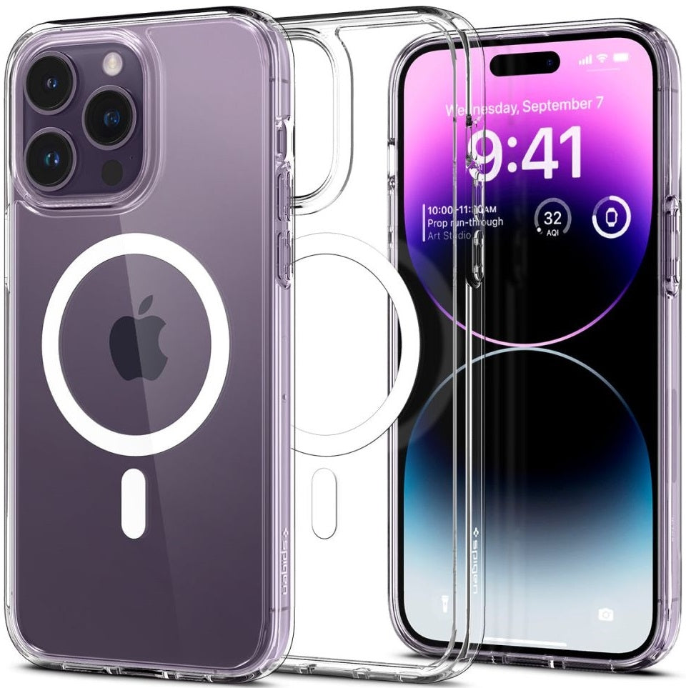 Θήκη Apple iPhone 14 Pro - Spigen Ultra Hybrid MagFit με MagSafe - White (ACS04969)