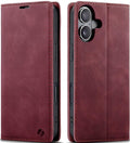 Θήκη Apple iPhone 16 Plus - Spacecase Wallet Πορτοφόλι - Red (5905719111397)