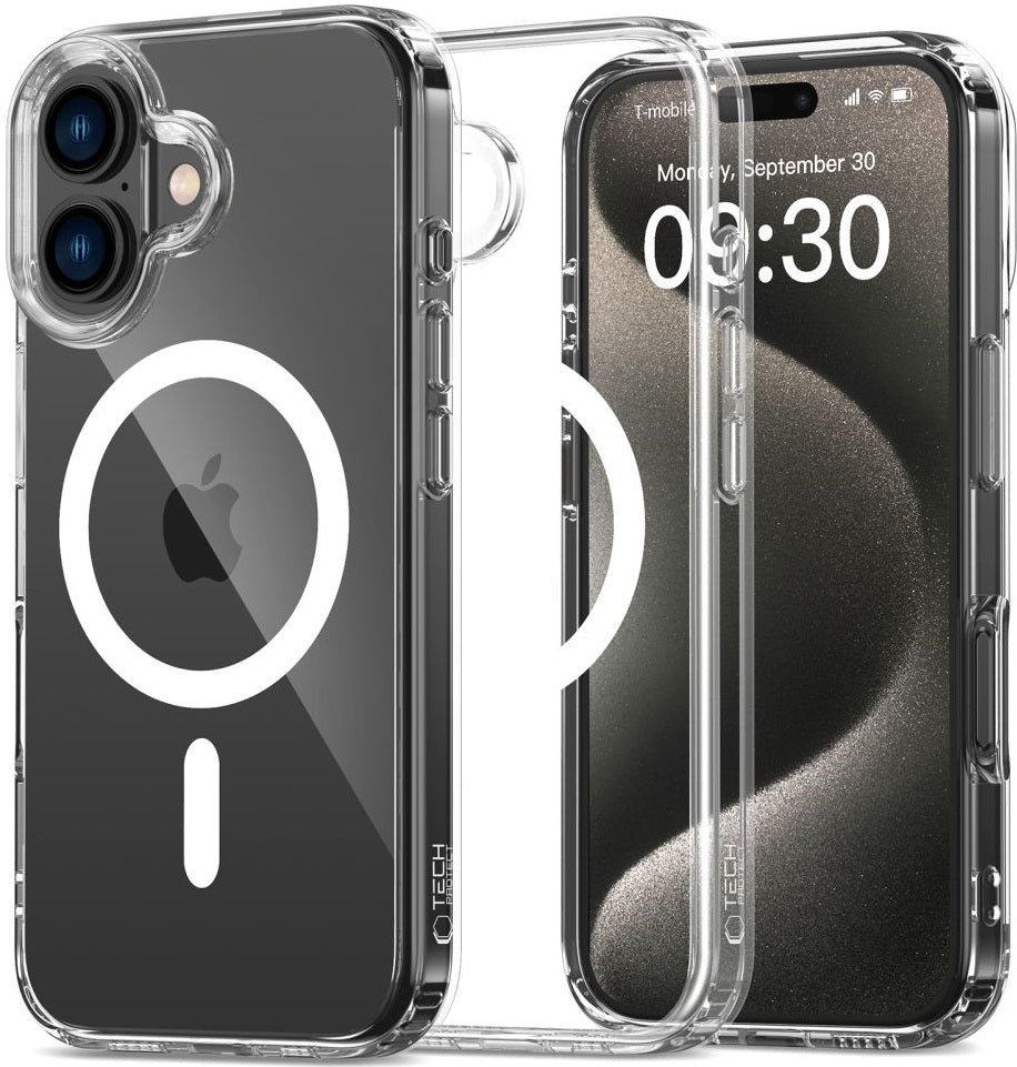 Θήκη Apple iPhone 16 Plus - Tech-Protect FlexAir Hybrid Σκληρή Διάφανη με MagSafe - Clear (5906302311477)