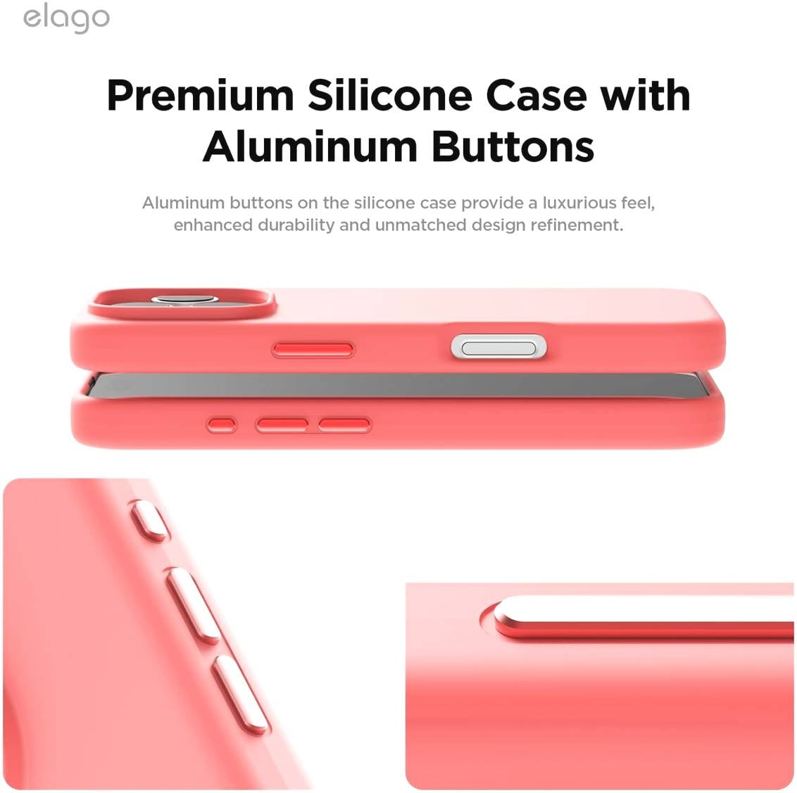 Θήκη Apple iPhone 16 Pro - Elago Magnetic Silicone Case Premium Σιλικόνης με MagSafe - Pink (ES16MSSC63PRO-PK)