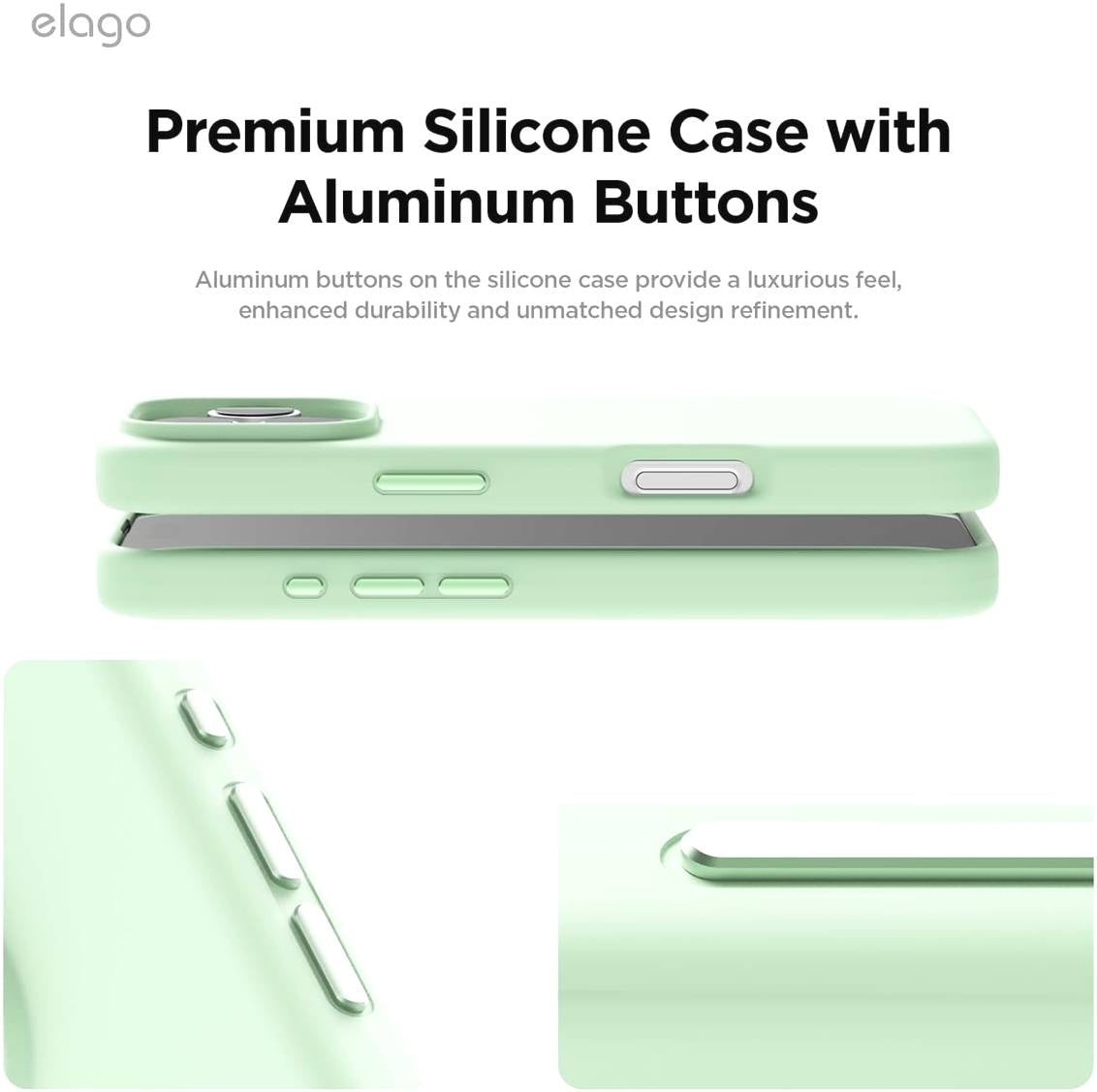 Θήκη Apple iPhone 16 Pro - Elago Magnetic Silicone Case Premium Σιλικόνης με MagSafe - Soft Mint (ES16MSSC63PRO-SMT)