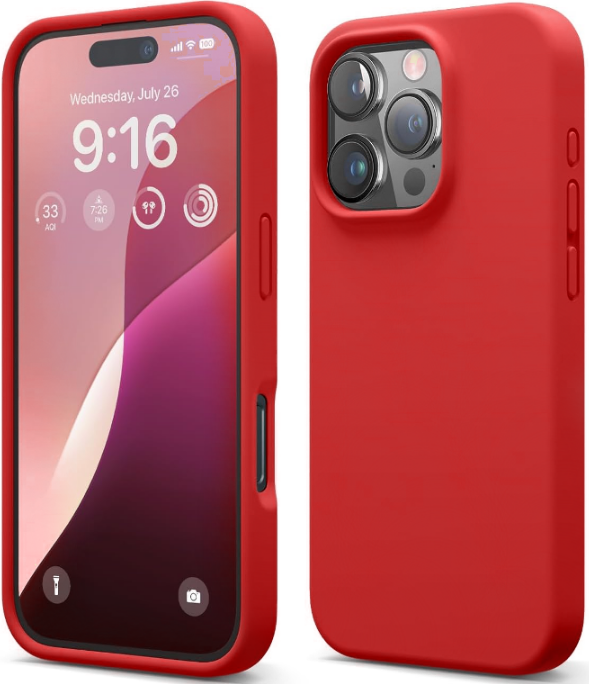 Θήκη Apple iPhone 16 Pro - Elago Silicone Case Premium Σιλικόνης - Red (ES16SC63PRO-RD)