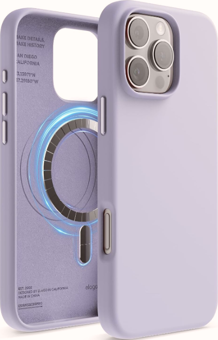 Θήκη Apple iPhone 16 Pro Max - Elago Magnetic Silicone Case Premium Σιλικόνης με MagSafe - Purple (ES16MSSC69PRO-PU)