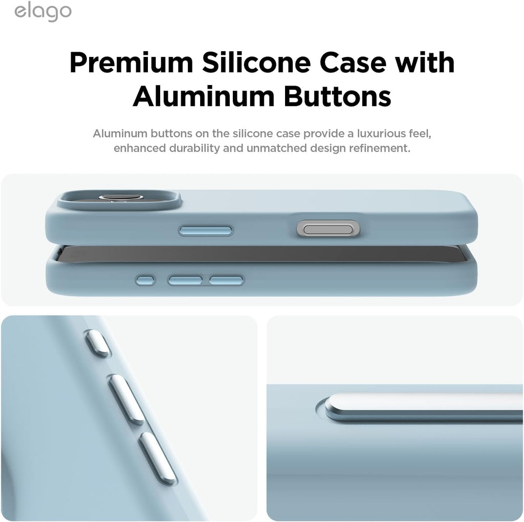 Θήκη Apple iPhone 16 Pro Max - Elago Magnetic Silicone Case Premium Σιλικόνης με MagSafe - Sky Blue (ES16MSSC69PRO-SBL)