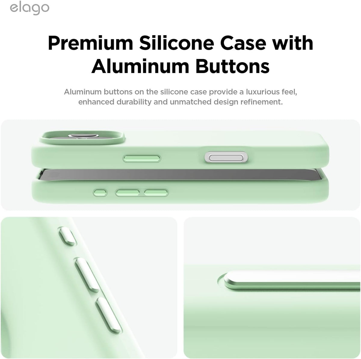 Θήκη Apple iPhone 16 Pro Max - Elago Magnetic Silicone Case Premium Σιλικόνης με MagSafe - Soft Mint (ES16MSSC69PRO-SMT)